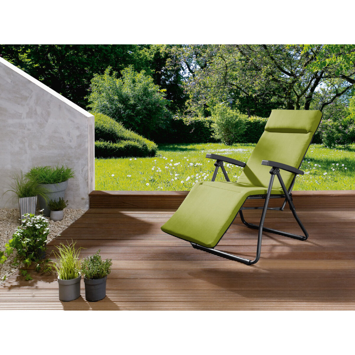 LIVARNO home Relaxsessel mit Auflage, grün/anthrazit - B-Ware  Transportschaden Kosmetisch, 23,99 €
