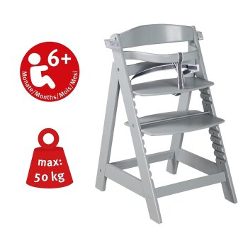 roba Treppenhochstuhl Sit Up Click & Fun, inklusive abnehmbarem Essbrett und Bügel, taupe - B-Ware neuwertig
