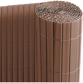 Ribelli Sichtschutzmatte, aus PVC, 90 x 400 cm, braun -...