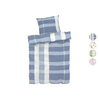 LIVARNO home Seersucker Bettwäsche, 135 x 200 cm -...