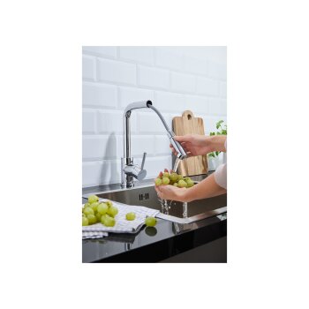 LIVARNO home Design Küchenarmatur, mit ca. 30 cm langem Schlauch - B-Ware