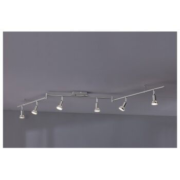 LIVARNO home LED-Deckenleuchte, 6 flammig, in Mattnickel-Optik - B-Ware