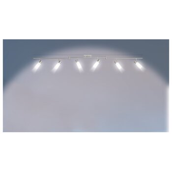 LIVARNO home LED-Deckenleuchte, 6 flammig, in Mattnickel-Optik - B-Ware