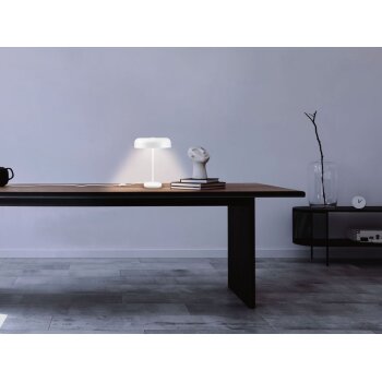 LIVARNO home Tischleuchte, mattweiß, 1-/ 2-flammig (Tischleuchte 2flg.) - B-Ware sehr gut