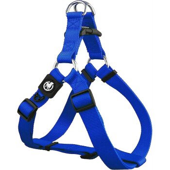DDOXX Hundegeschirr Nylon, Step-In, Verstellbar, Blau, S...