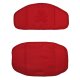 roba Sitzverkleinerer Canvas rot, 2-teilige Hochstuhleinlage/ Sitzkissen für Treppenhochstühle - B-Ware neuwertig