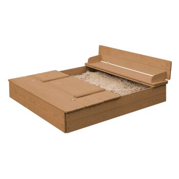 roba Sandkasten aufklappbar zu 2 Bänken, Massivholz,...