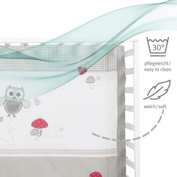 roba Adam & Eule Laufgitter, 75 x 100 cm, Holz weiß - B-Ware sehr gut