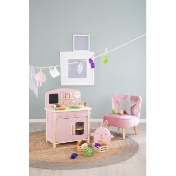 roba Spielküche Holz, rosa/natur - B-Ware sehr gut