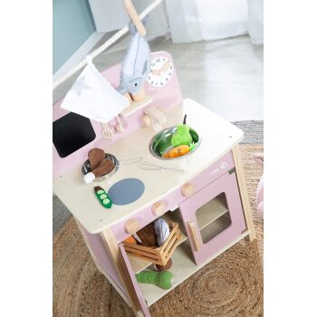 roba Spielküche Holz, rosa/natur - B-Ware sehr gut