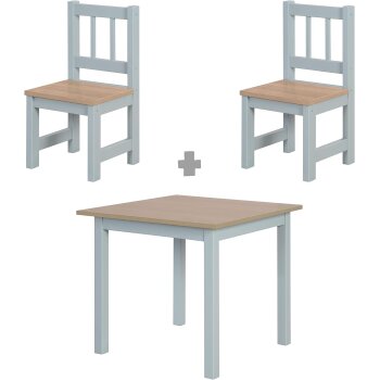 roba 3-teilige Kindersitzgruppe Woody, taupe lackiert - B-Ware neuwertig