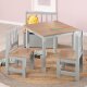 roba 3-teilige Kindersitzgruppe Woody, taupe lackiert - B-Ware neuwertig