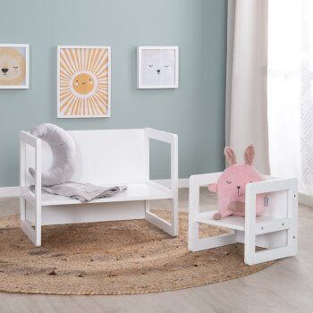 roba Kindersitzgruppe 3in1- Wendehocker & Tisch, zu...