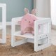 roba Kindersitzgruppe 3in1- Wendehocker & Tisch, zu Kinderbank umwandelbar, Weiß - B-Ware sehr gut