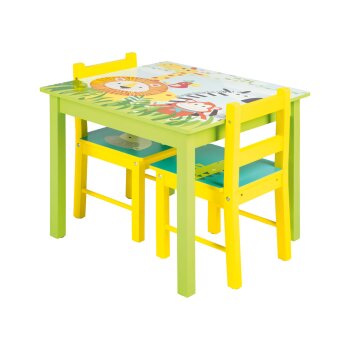 LIVARNO home Kindertisch mit 2 Stühlen, mit...
