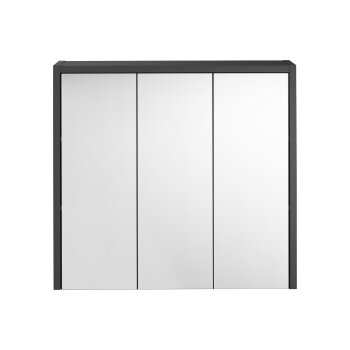 LIVARNO home Spiegelschrank »Oslo«, höhenverstellbare Einlegeböden, anthrazit - B-Ware sehr gut