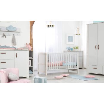 roba Kombi-Kinderbett Mila, verstellbar, mitwachsend, 3 Schlupfsprossen, 70 x 140 cm, umbaubar - B-Ware sehr gut