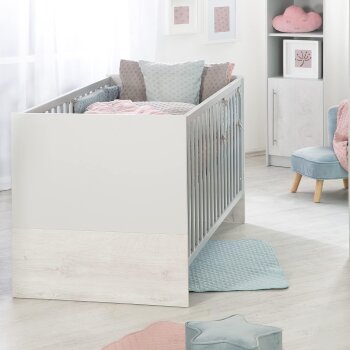 roba Kombi-Kinderbett Maren 2, verstellbar, 70 x 140 cm, lichtgrau/weiß  - B-Ware sehr gut