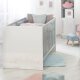 roba Kombi-Kinderbett Maren 2, verstellbar, 70 x 140 cm, lichtgrau/weiß  - B-Ware sehr gut