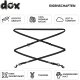 DDOXX Hundeleine Nylon, reflektierend, 3fach verstellbar, 2m, L, Schwarz - B-Ware sehr gut