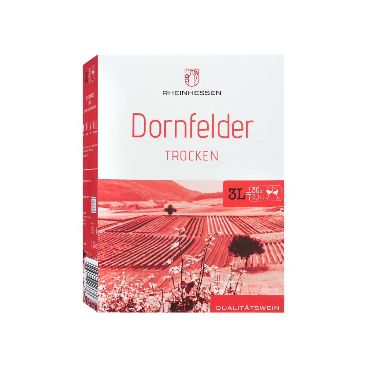 Dornfelder Bag-in-Box trocken, Rotwein 2021, 7,99 €