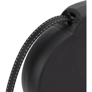 DDOXX Roll-Leine reflektierend, ausziehbar, M, 5 m, bis...