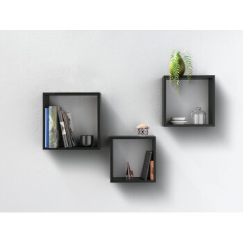 Regalwürfel-Set, 3 Stück, zum Aufhängen - B-Ware