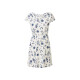 esmara® Damen Kleid mit Spitze am Schulterbereich (weiß/navy, XS(32/34)) - B-Ware sehr gut