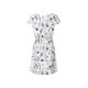 esmara® Damen Kleid mit Spitze am Schulterbereich (weiß/navy, XS(32/34)) - B-Ware sehr gut