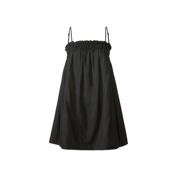 esmara® Damen Kleid, weit geschnitten, mit Viskose (schwarz, S (36/38)) - B-Ware sehr gut