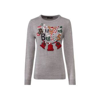esmara® Damen Weihnachts-Pullover (grau, XS (32/34)) - B-Ware sonstiges