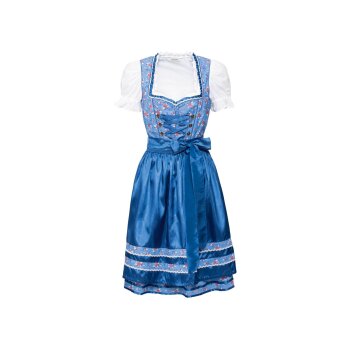 esmara® Damen Dirndl, im feschen Oktoberfest-Look (aop/blau, 42) - B-Ware sonstiges