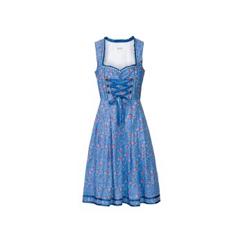 esmara® Damen Dirndl, im feschen Oktoberfest-Look (aop/blau, 42) - B-Ware sonstiges