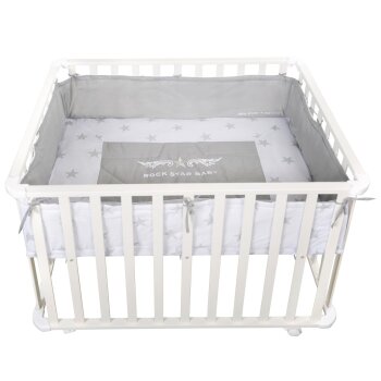 roba Laufgitter Rock Star Baby, 75 x 100 cm, weiß -...