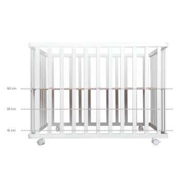 roba Laufgitter Rock Star Baby, 75 x 100 cm, weiß - B-Ware neuwertig