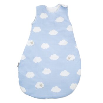 roba Schlafsack Kleine Wolke 70 cm - Babyschlafsack ganzjährig für Neugeborene, blau - B-Ware neuwertig