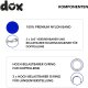 DDOXX Hundeleine Nylon, 3fach verstellbar, 2m | für kleine & große Hunde | Doppel-Leine S, Blau - B-Ware sehr gut