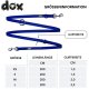 DDOXX Hundeleine Nylon, 3fach verstellbar, 2m | für kleine & große Hunde | Doppel-Leine S, Blau - B-Ware sehr gut