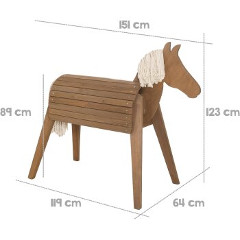 roba Spielpferd Outdoor, braun - B-Ware neuwertig