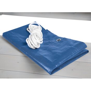 roba Abdeckplane für Sandkästen, 154 x 154cm, wetterfest, blau - B-Ware neuwertig