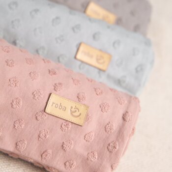 roba Organic Wiegenbettwäsche Lil Planet, 2-tlg, silbergrau, 80 x 80 cm, Jersey GOTS zertifiziert - B-Ware neuwertig