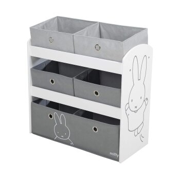 roba Spielregal „Miffy“, mit 5 Stoffboxen -...
