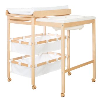 roba Bade-Wickel-Kombi Baby Pool, ausziehbar, Holz natur...