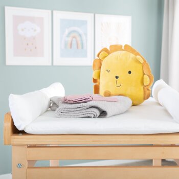 roba Bade-Wickel-Kombi Baby Pool, ausziehbar, Holz natur - B-Ware neuwertig