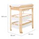 roba Bade-Wickel-Kombi Baby Pool, ausziehbar, Holz natur - B-Ware neuwertig