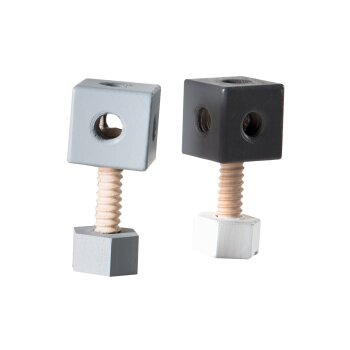 roba Holzbaukasten für Kinder, Baukasten-Set 48-tlg, Holz-Werkzeugkiste, Spielzeug ab 3 Jahren - B-Ware neuwertig