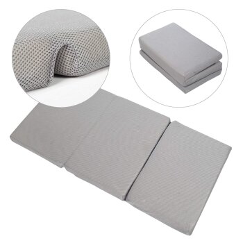 roba Reisebettmatratze safe asleep® , 60 x 120 cm, Abnehmbarer Mesh Bezug in Grau , Inklusive Tragetasche - B-Ware sehr gut