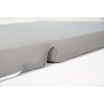 roba Reisebettmatratze safe asleep® , 60 x 120 cm, Abnehmbarer Mesh Bezug in Grau , Inklusive Tragetasche - B-Ware sehr gut