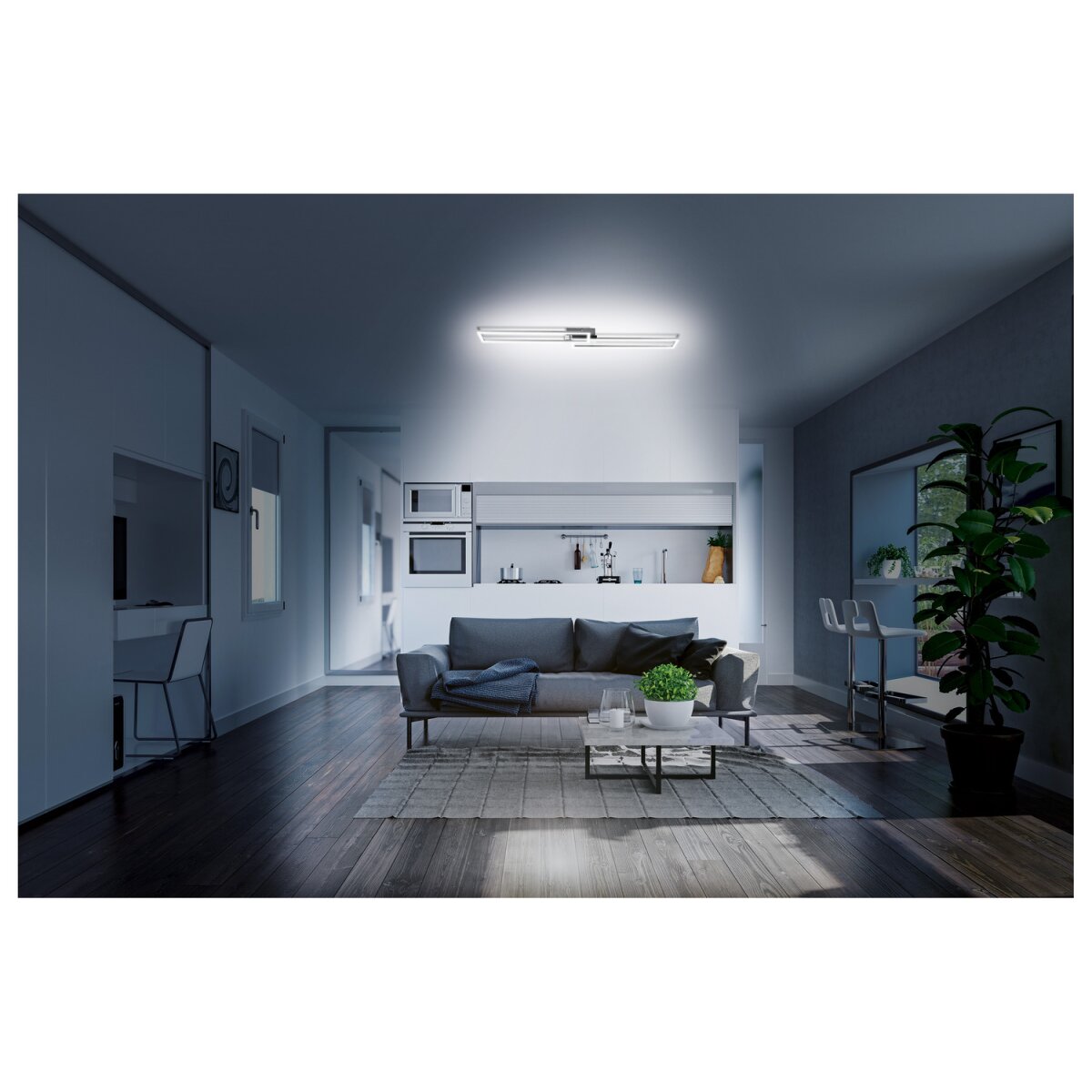 LIVARNO home LED-Deckenleuchte, 40 W, Dimmbar, mit Fernbedienung - B-Ware,  27,99 €