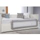 roba Bettschutzgitter Klipp-Klapp 150 cm - Rausfallschutz klappbar für Babys & Kinder - Schutzgitter für Kinderbetten - 50 cm hoch - Grau - B-Ware sehr gut